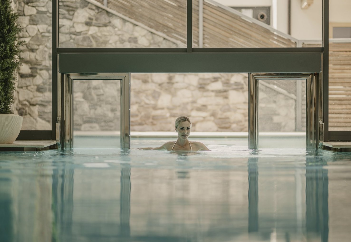 Indoor and outdoor pools