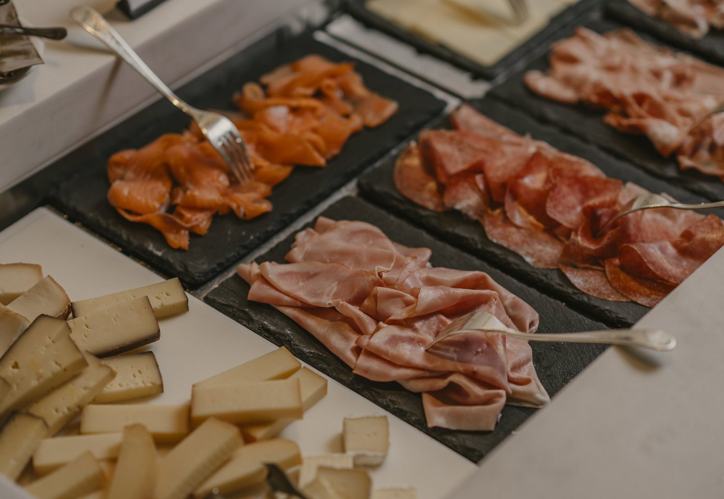 Hearty breakfast buffet